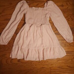 Streetwear society women’s pink summer dress flutter sleeve women’s size Medium